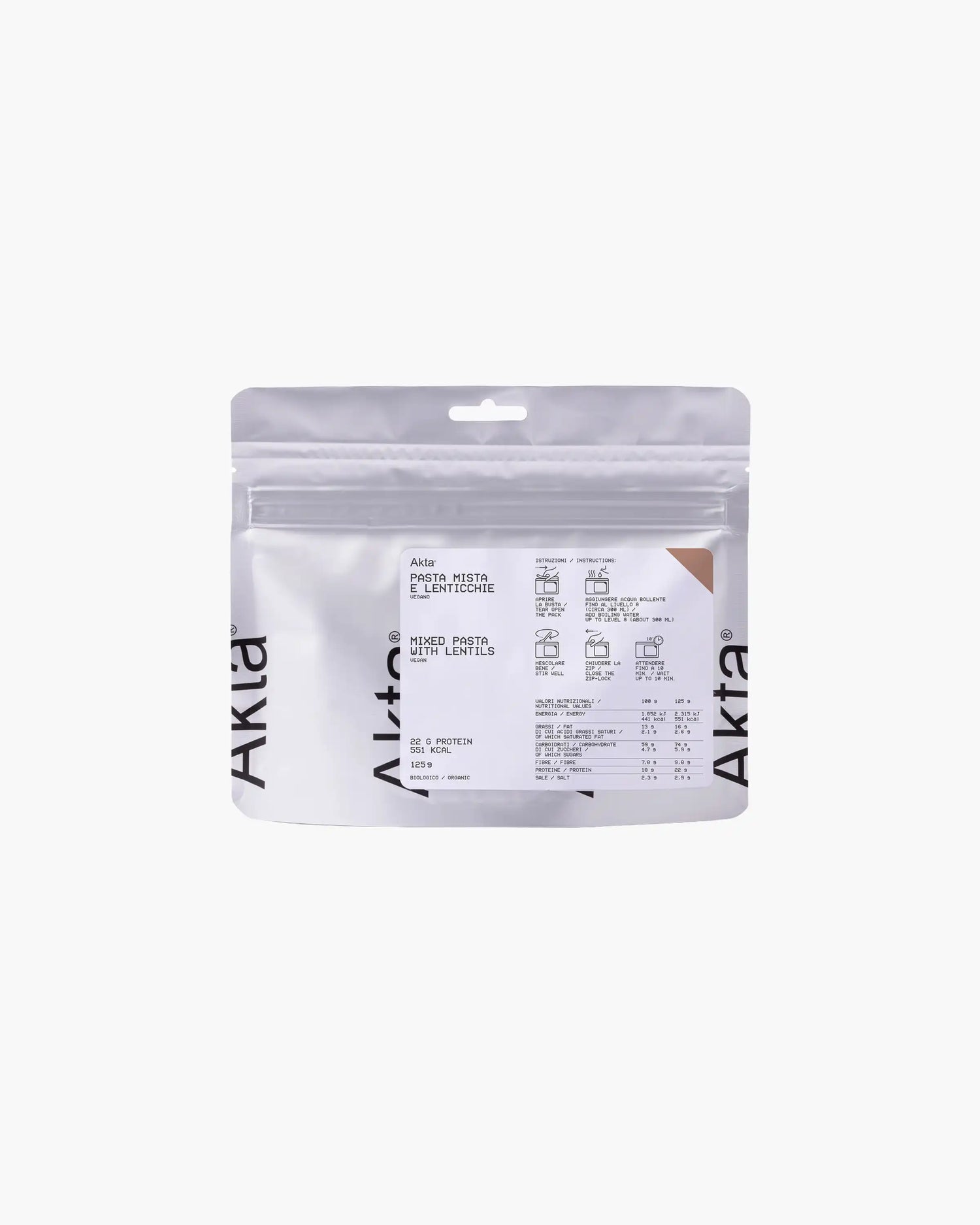 Akta® Mixed Pasta with Lentils Detail Image