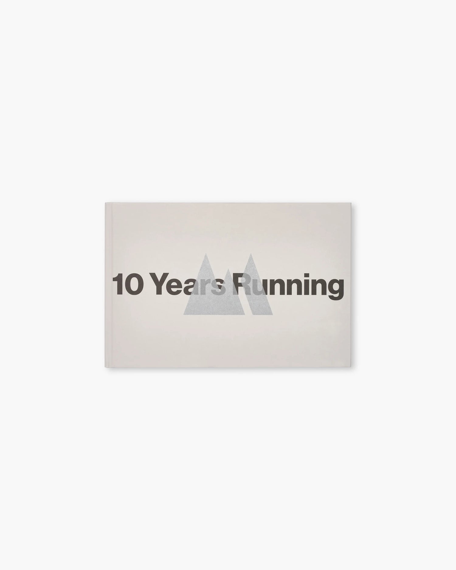 10 Years Running Anniversary Book Front