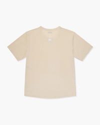 Maglietta a maniche corte beige, vista posteriore