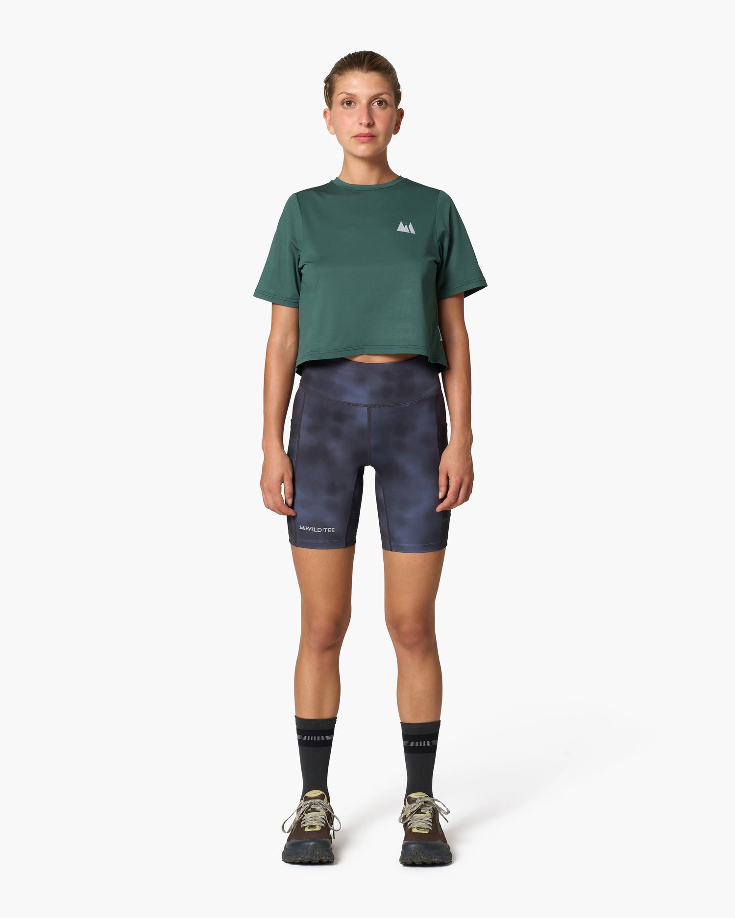 Mountain Logo Crop Tee Front