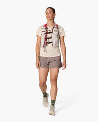 Zaino a gilet, indossato, vista frontale