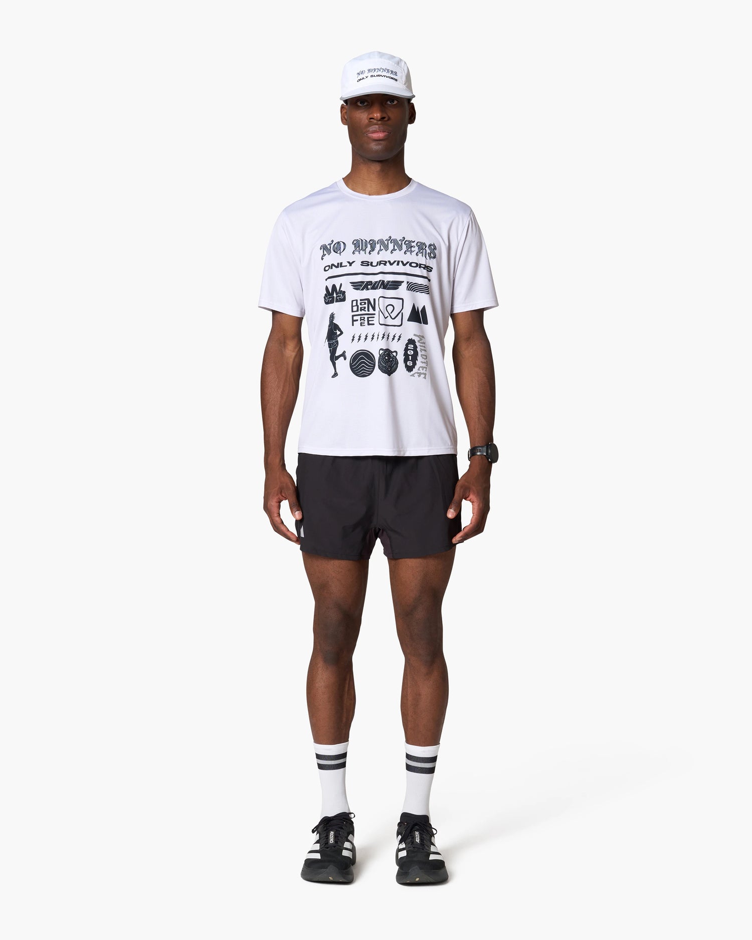No Winners Only Survivors Tee Front
