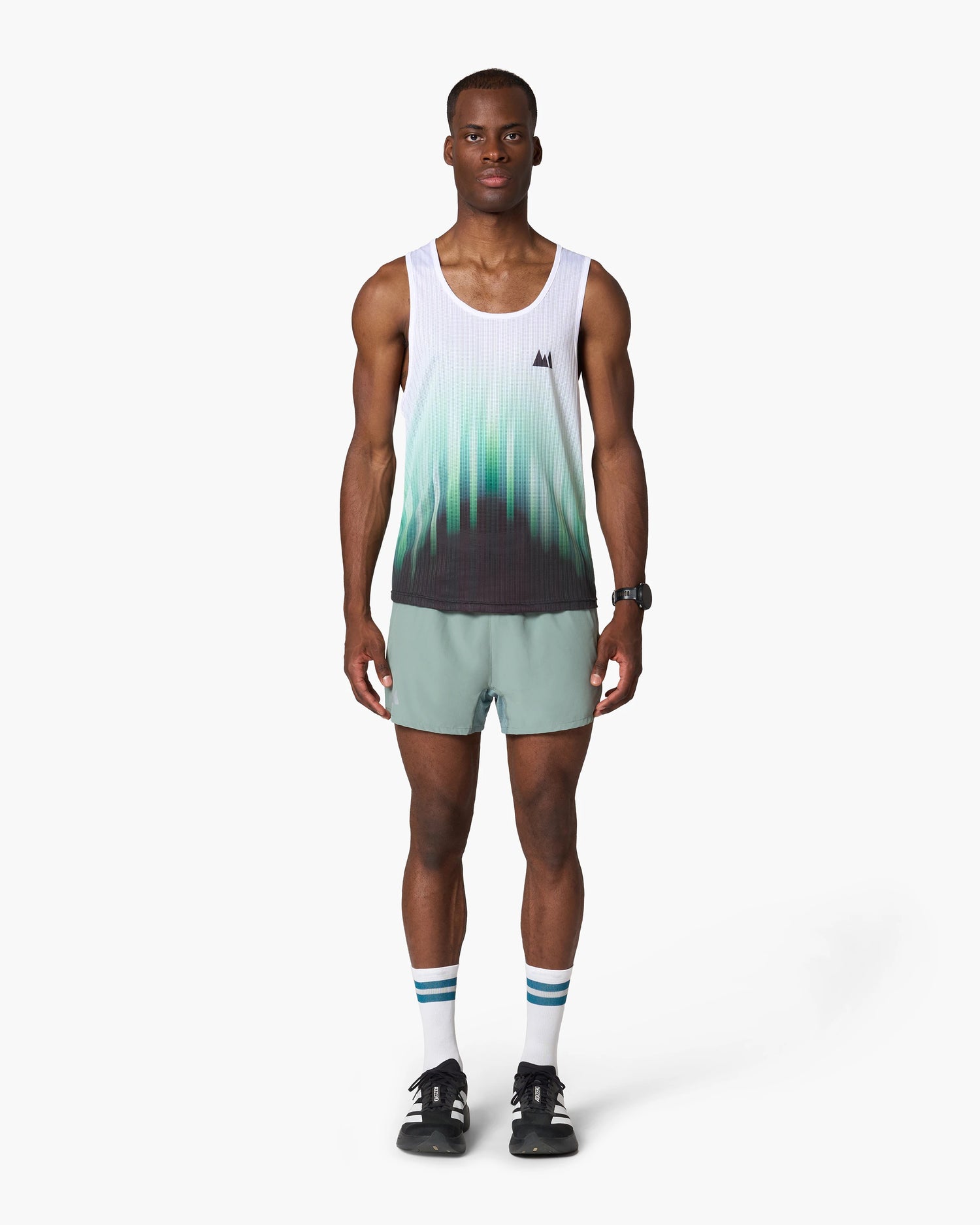 Gradient Race Singlet Front
