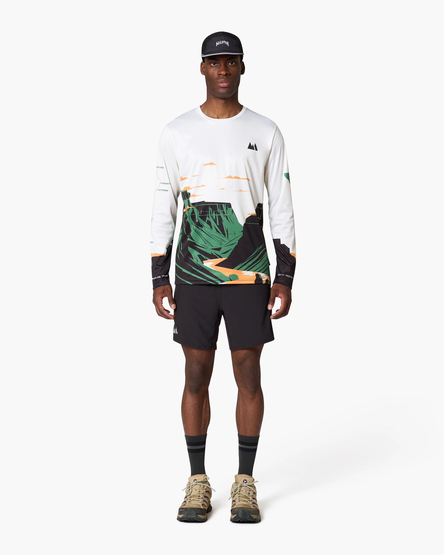 Wild Tee x Buckled Podcast Grand Canyon R2R2R Longsleeve Front