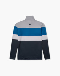 Felpa con mezza zip, vista posteriore