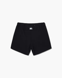 Pantaloncini corti neri, vista posteriore