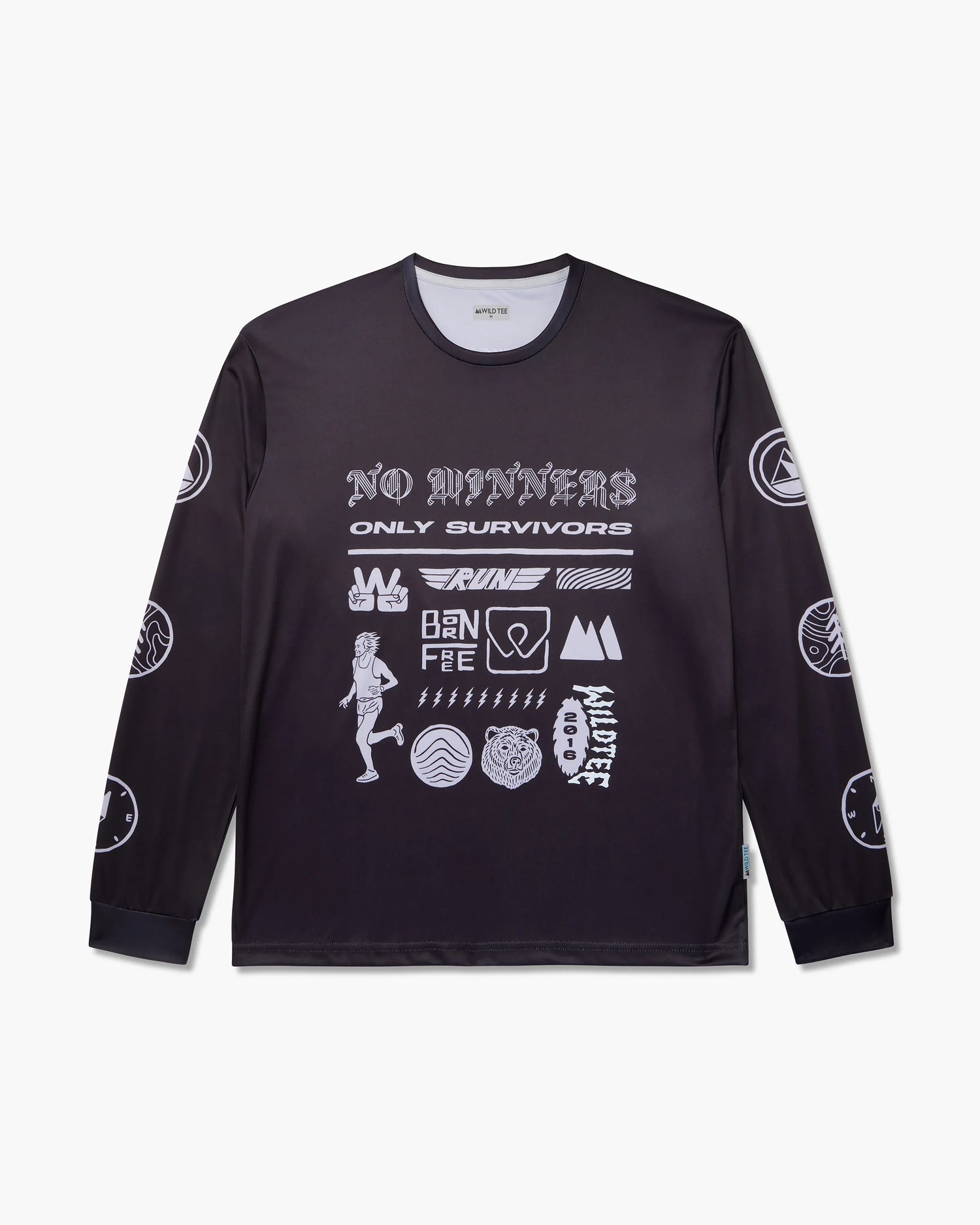 No Winners Only Survivors Longsleeve Front