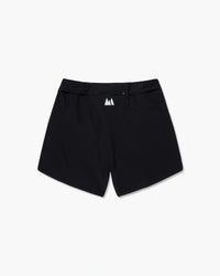 Pantaloncini corti neri, vista posteriore