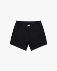 Pantaloncini corti neri, vista posteriore