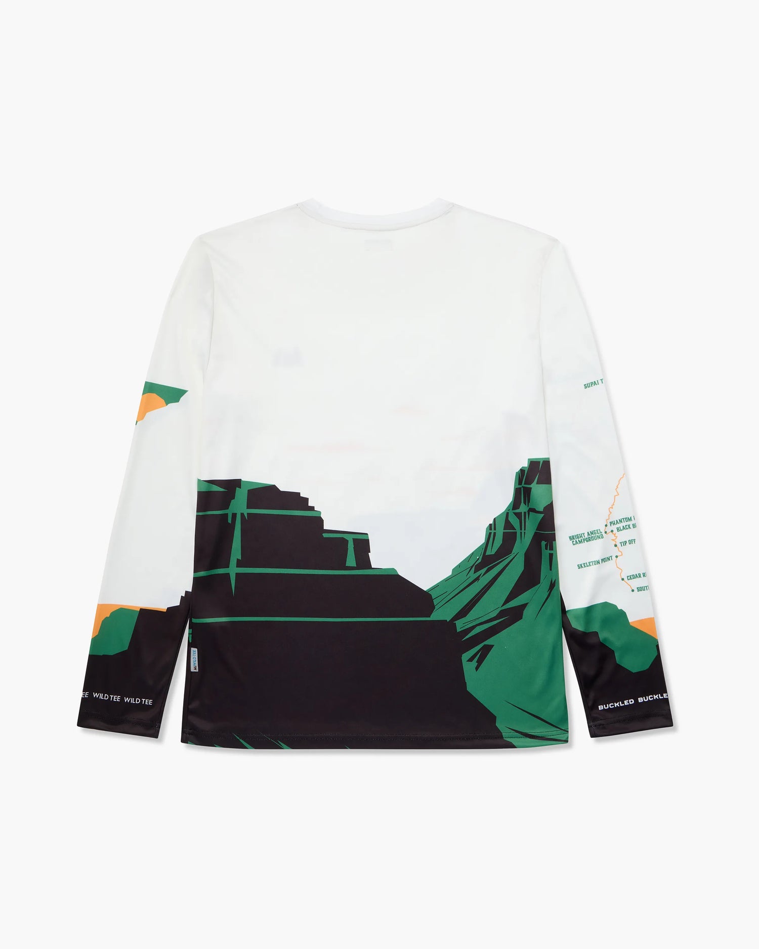 Wild Tee x Buckled Podcast Grand Canyon R2R2R Longsleeve Front