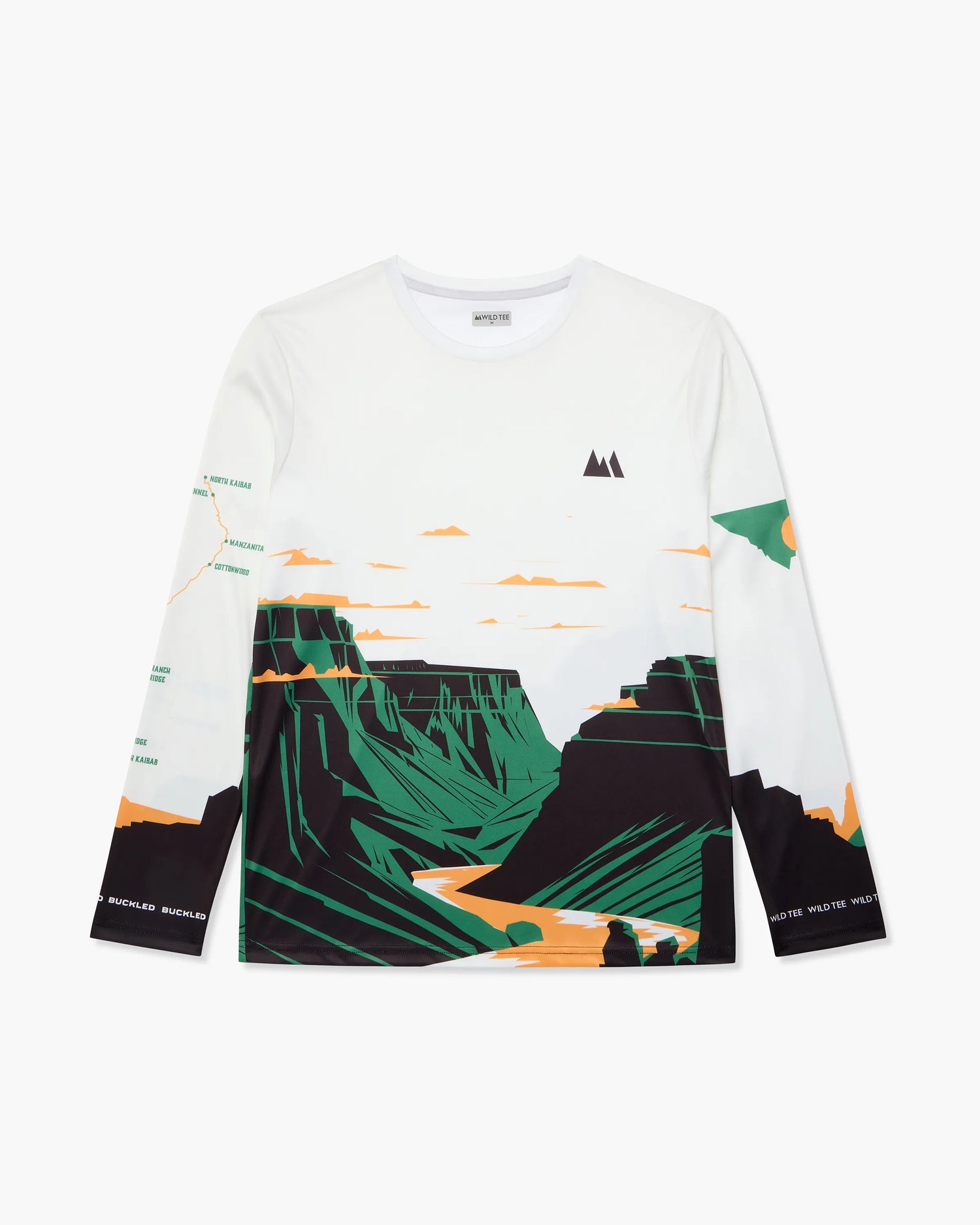 Wild Tee x Buckled Podcast Grand Canyon R2R2R Longsleeve Front