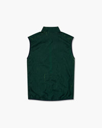 Gilet leggero senza maniche verde scuro, vista posteriore