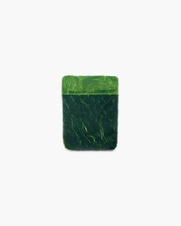 Gilet leggero senza maniche verde scuro, ripiegato